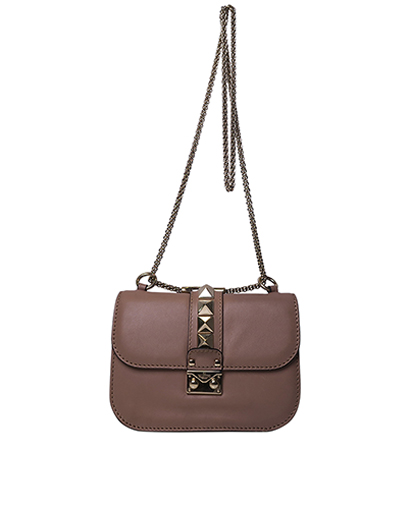 Small Glamlock Flap Bag, front view
